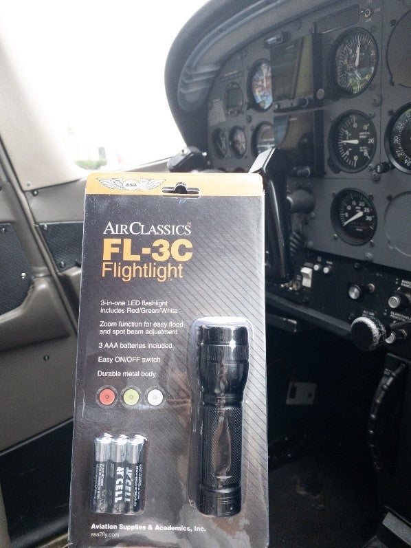 Flashlight LED W/Red & Clear