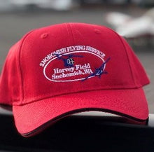 Load image into Gallery viewer, Snohomish Flying Service and Harvey Airfield Hat - Red
