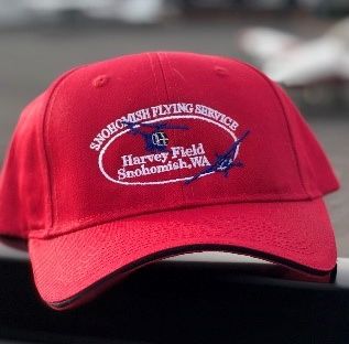 Snohomish Flying Service and Harvey Airfield Hat - Red